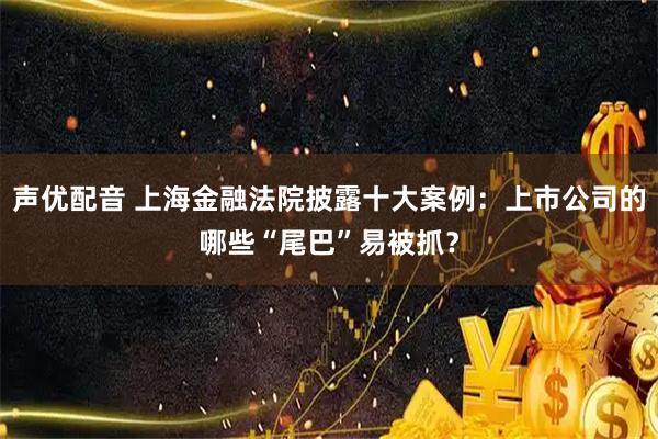 声优配音 上海金融法院披露十大案例：上市公司的哪些“尾巴”易被抓？