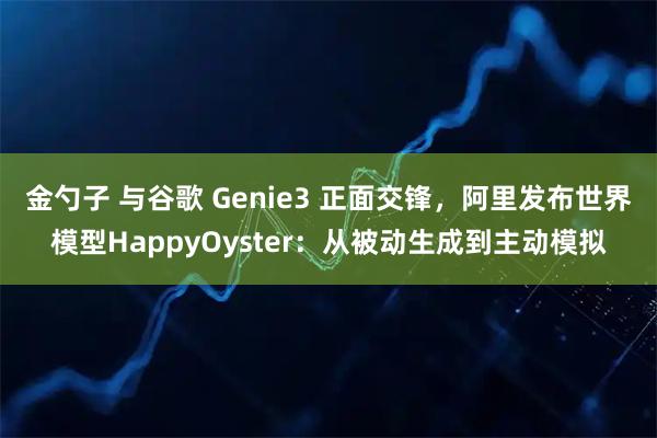 金勺子 与谷歌 Genie3 正面交锋，阿里发布世界模型HappyOyster：从被动生成到主动模拟